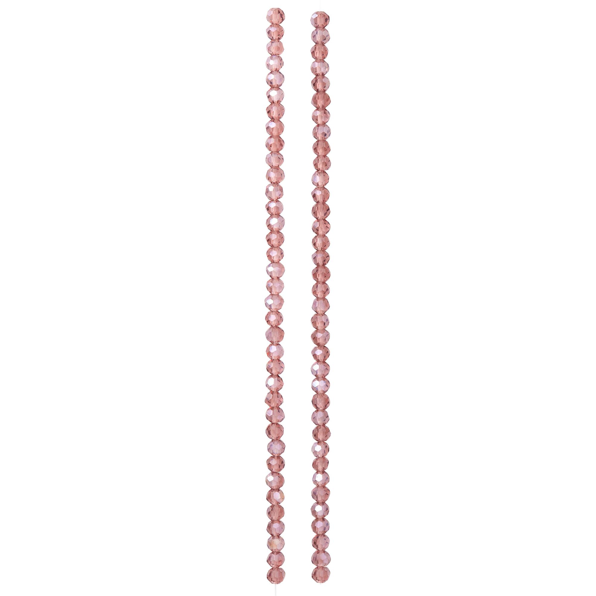 Amethyst Faceted Glass Round Beads, 3mm by Bead Landing™